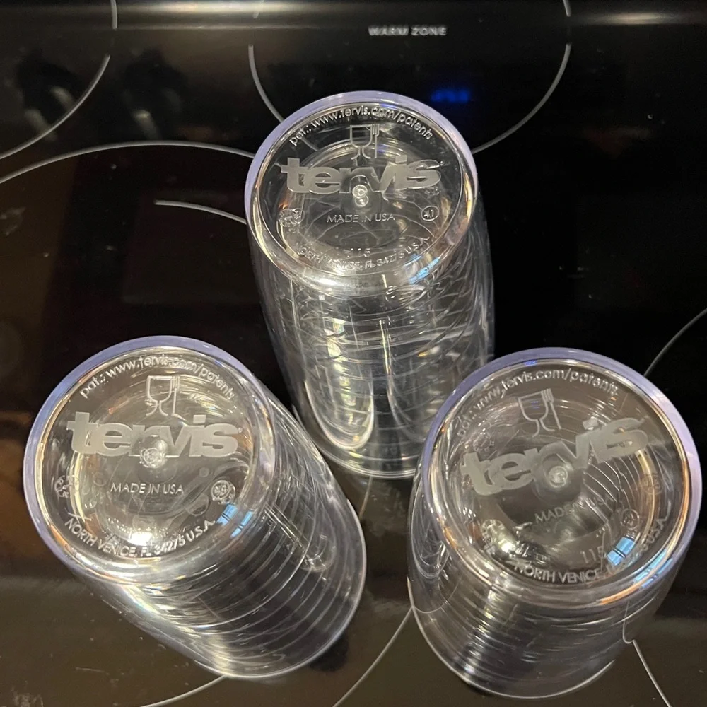 Clear Tumbler Tervis Set of 3 - Picture 3 of 3